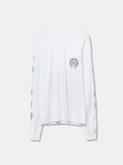 White  Multicolor Logo  LongSleeves