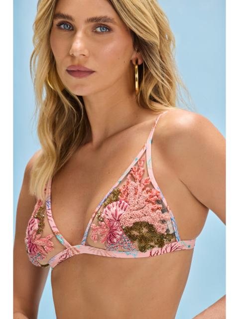 SEAWEED LACE BIKINI TOP