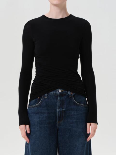 EVE TWIST TEE IN BLACK