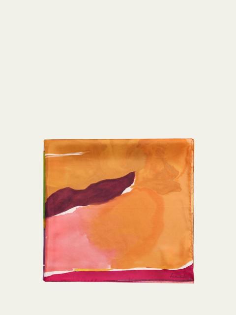 x Helen Frankenthaler Silk Twill Scarf