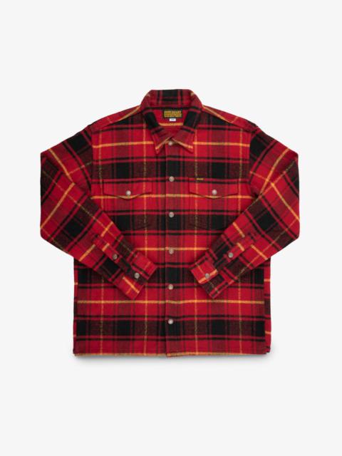 HEAVY FLANNEL RIDER’S OVERSHIRT - RED