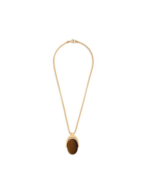 BRASS AND TIGER EYE ANGELICA NECKLACE