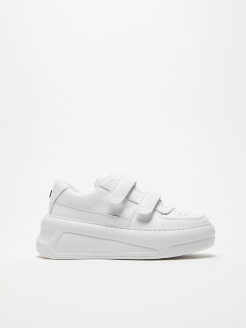 Velcro strap platform sneakers - Optic white/optic white