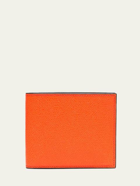 Men's Leather V-Cut Bifold Wallet