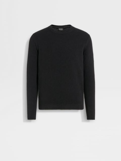 BLACK OASI CASHMERE CREWNECK