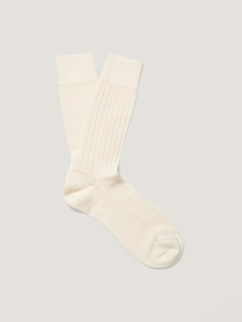 Merino Wool Ribbed Socks