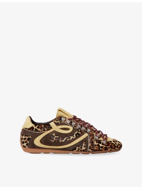 Swing Leopard Suede Trainers