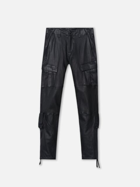 LEATHER SLIM TACTICAL CARGO