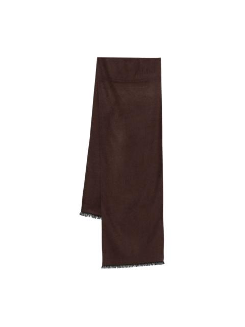 rectangular fringed scarf