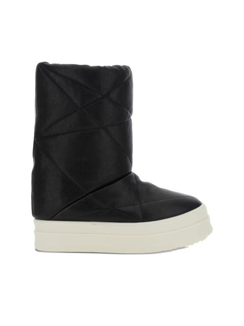 quilted leather boots