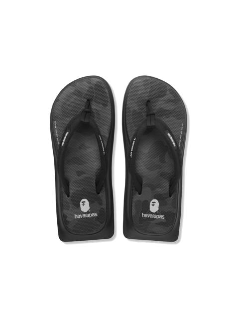 A Bathing Ape Havaianas Tradi Zori Black Camo