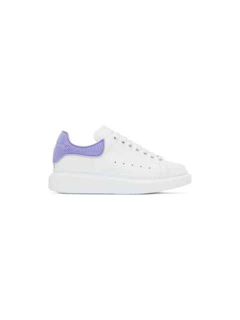White & Purple Oversized Sneakers