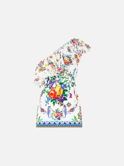 ONE SHOULDER FITTED JERSEY TANK