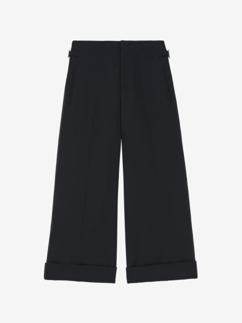 Wide Leg Tuxedo Trousers