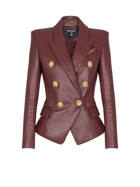 6-button lambskin jacket