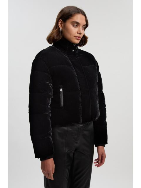 Padded Velvet Short Coat