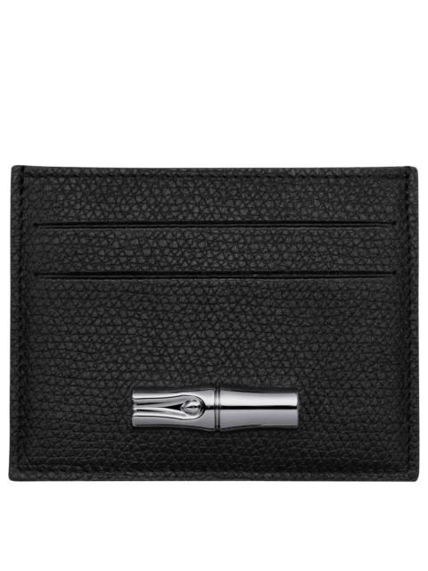 Le Roseau Card holder Black - Leather