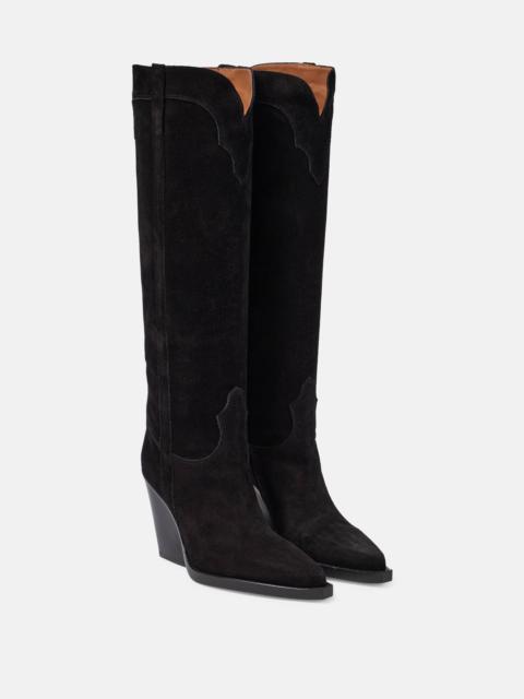 El Dorado suede cowboy boots