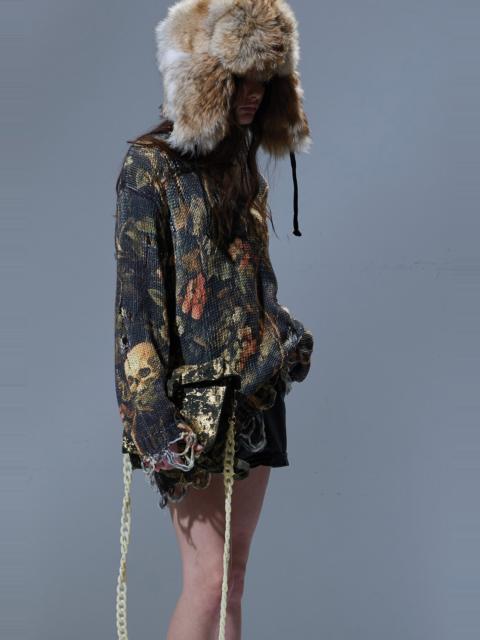 PRINTED BOYFRIEND SWEATER