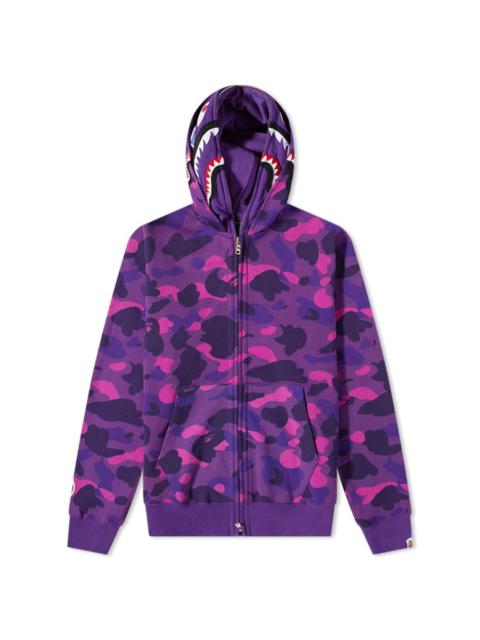 A Bathing Ape Color Camo Shark Full Zip Hoody