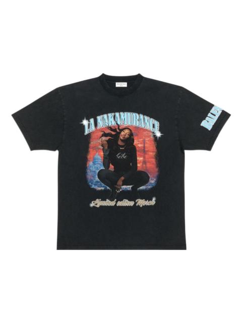 Balenciaga Music Aya Nakamura Merch T-shirt Large Fit in Black