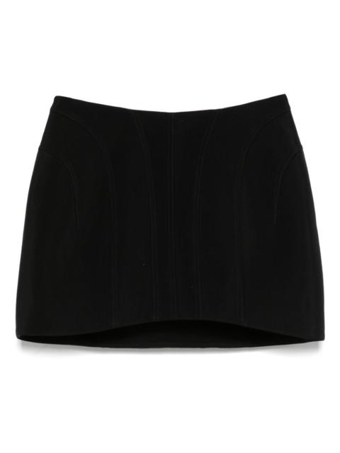 tailored mini skirt