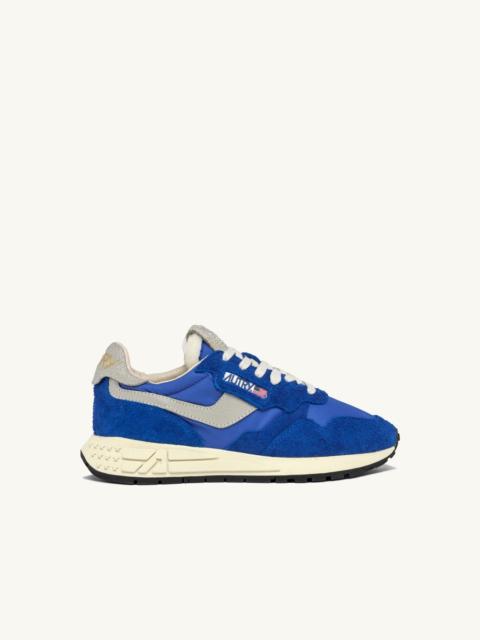 REELWIND LOW SNEAKERS IN BLUE NYLON AND SUEDE