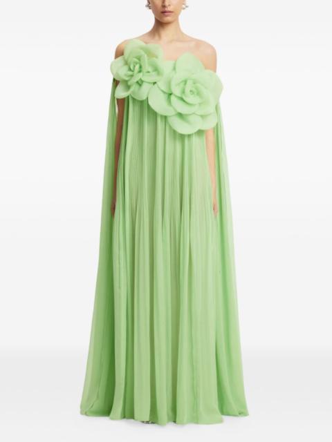 Jaclyn flower-detail maxi dress