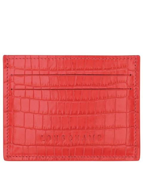 Longchamp Pocket Card holder Vermilion - Leather