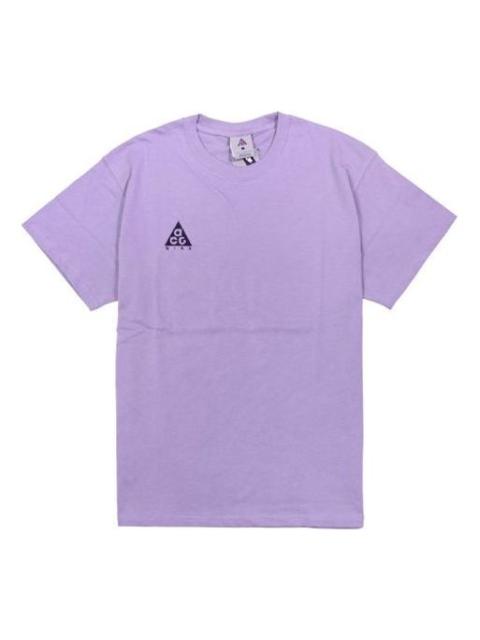 Nike ACG Small Logo Casual Short Sleeve Blue Purple / Black BQ7343-583