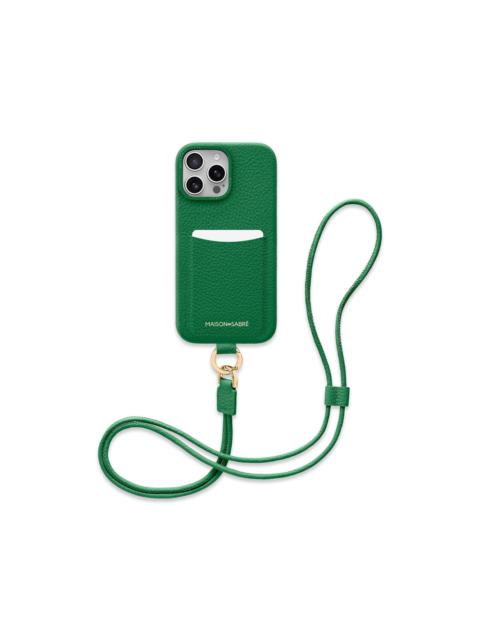 Sling leather iPhone 16 Pro Max phone case