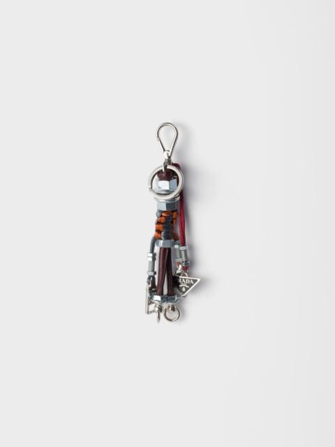 Robot metal key ring charm