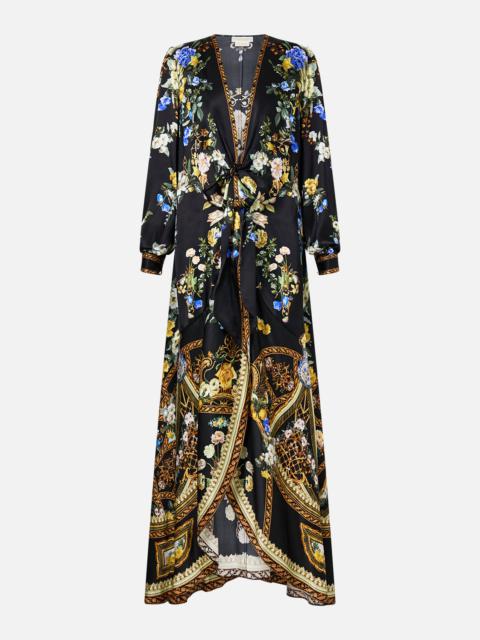 TIE WAIST LONG SLEEVE DRESS