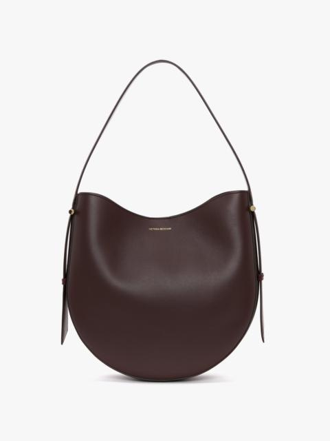 Dia Medium  Hobo Bag In Burgundy Smooth Leather