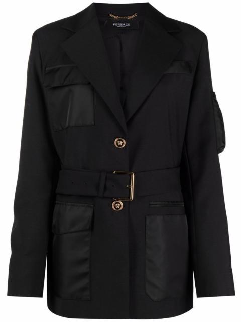 long-sleeve belted jacket
