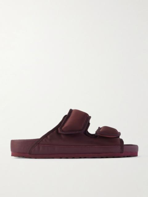 Arizona Cosy Padded Shell Sandals Burgundy