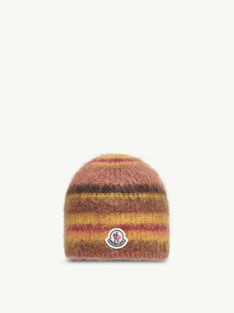 Striped Mohair Beanie