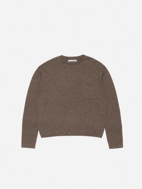 Cashmere knit - Walnut brown