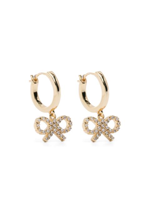 bow hoop earrings