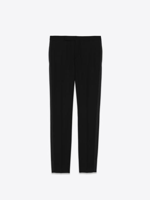 tuxedo pants in grain de poudre saint laurent