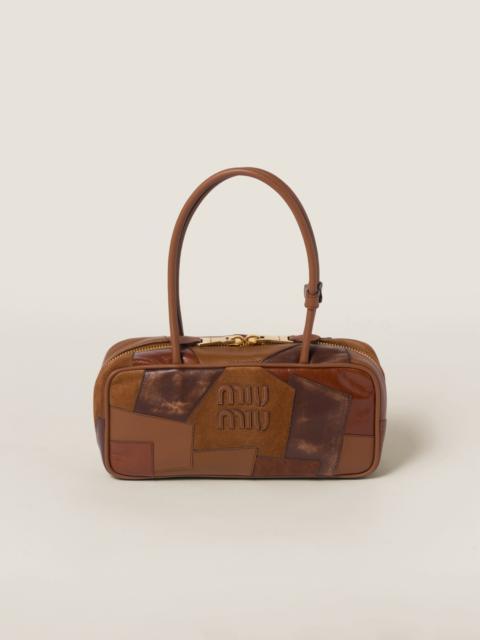 Beau  leather patchwork bag