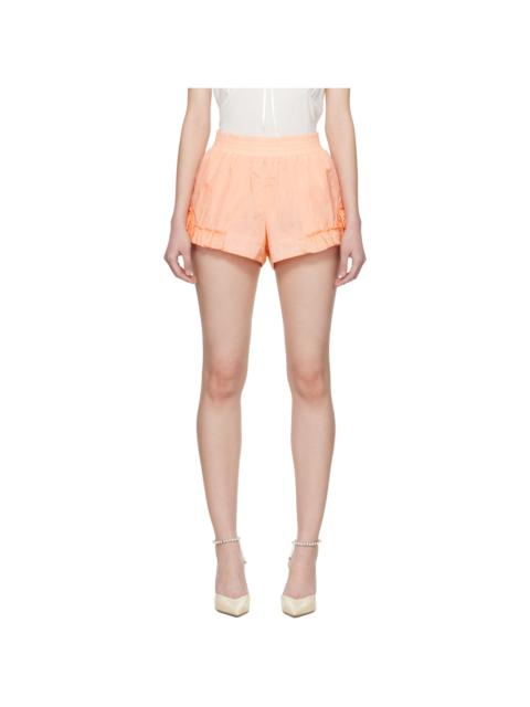 Orange Frill Track Shorts