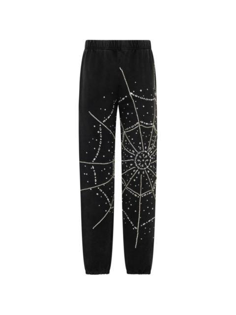 spiderweb strass joggers