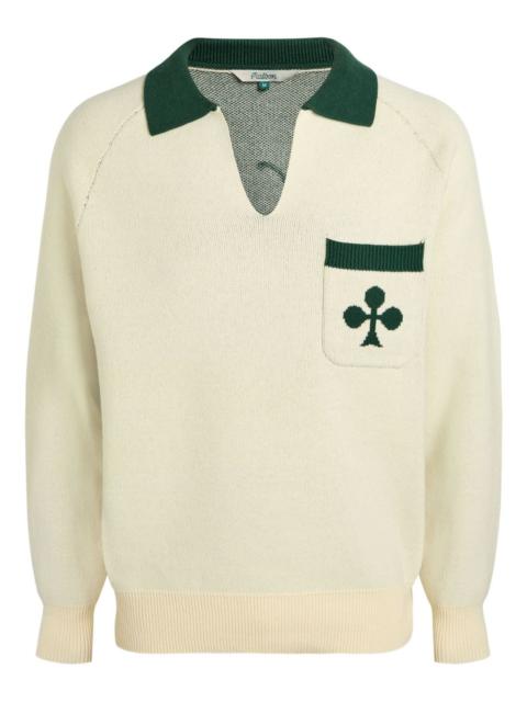 V-neck collar sweater