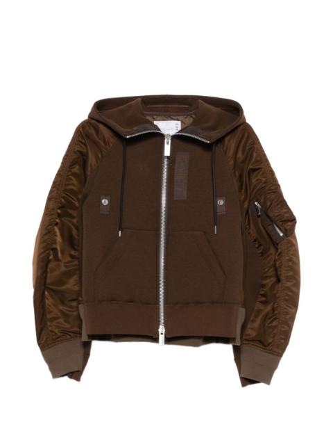 hooded sleeve sweatshirt