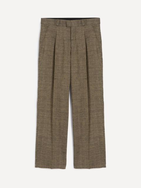 Slack Deep Husk Soft Grain Weave Trousers