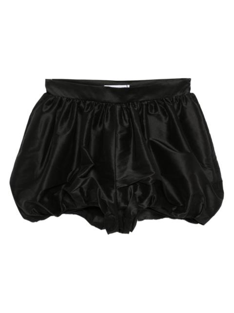 bubble-hem satin shorts