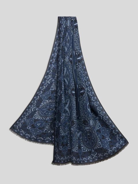 SCARF WITH SILK SCARF PATTERN