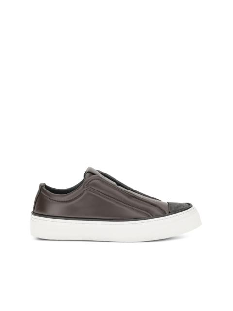 Monili-chain slip-on sneakers
