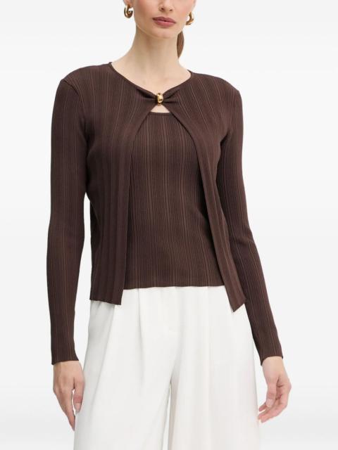 Kathleen ribbed sweater set